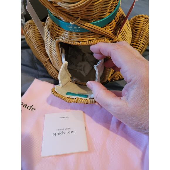 KATE SPADE Limited Edition “Georgia” Wicker Monkey Bag - Picture 15 of 16